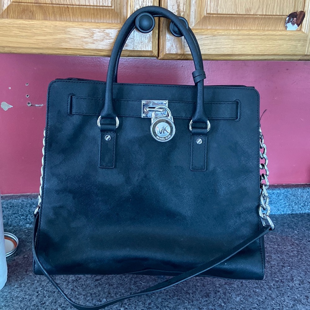 Michael Kors black and silver bag